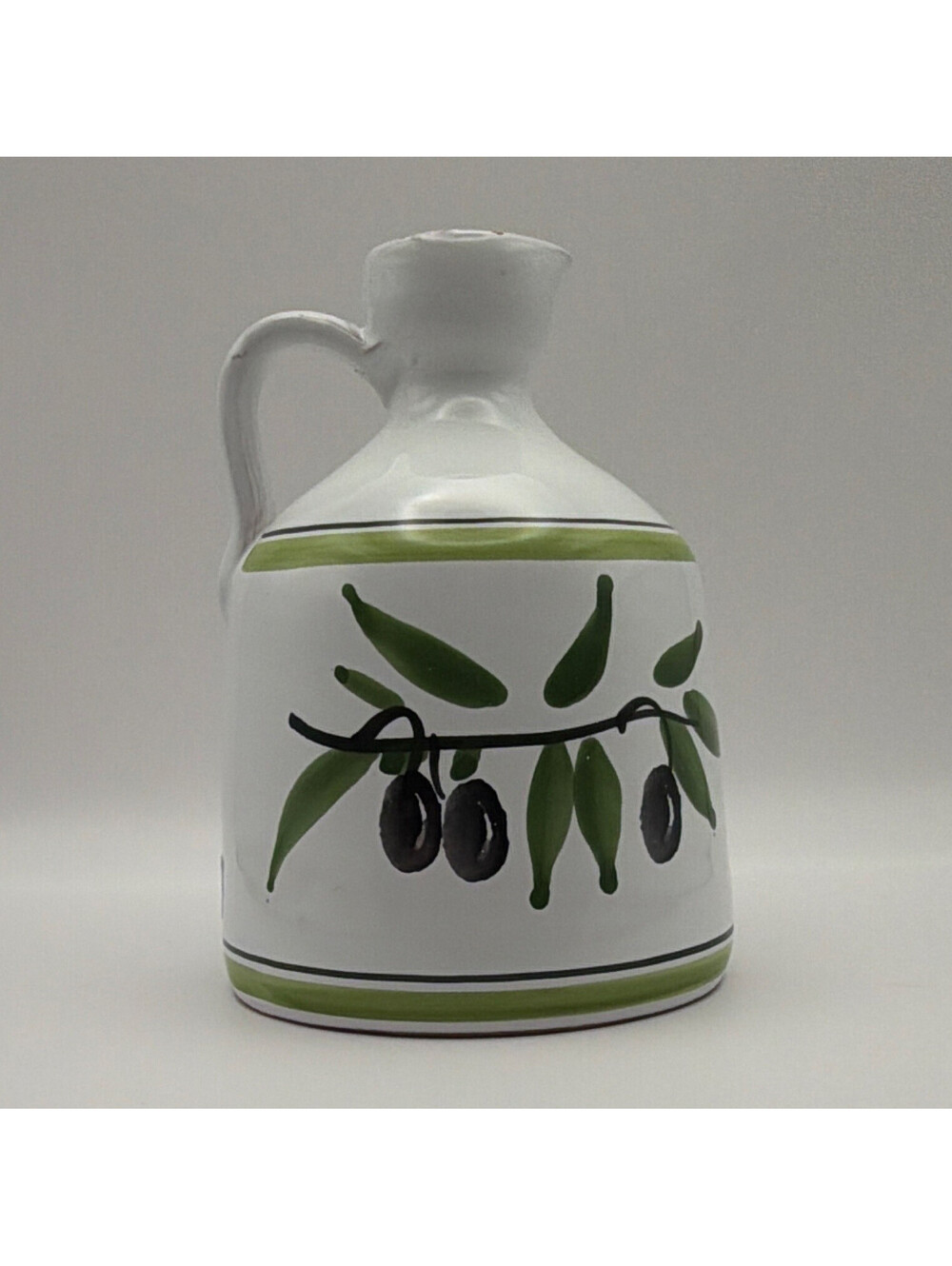 Galantino Ceramic Olive Pattern Jug Pitcher, Hand Painted, Made in Italy 🇮🇹 🫒
